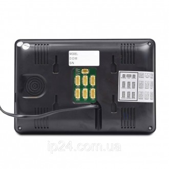  Видеодомофон BCOM BD-780M Black с цветным 7-дюймовым TFT-экраном, сенсорными кн. . фото 4