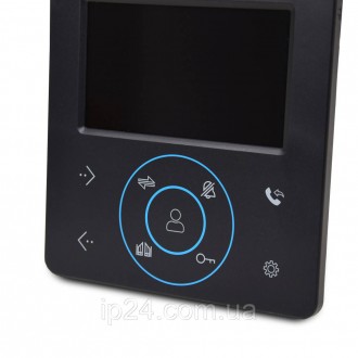  Відеодомофон BCOM BD-480 Black з кольоровим 4 дюймовим TFT-екраном, сенсорними . . фото 4
