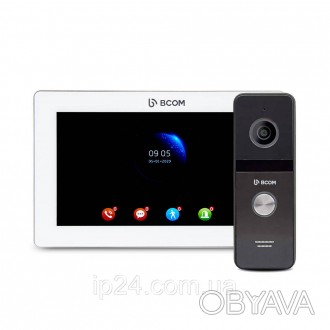 Комплект відеодомофону BCOM BD-770FHD White Kit
 Комплект відеодомофону BCOM BD-. . фото 1