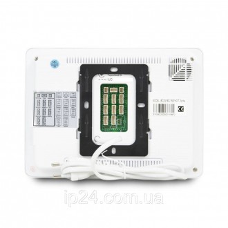 Відеодомофон BCOM BD-760FHD/T White з кольоровим сенсорним 7-дюймовим IPS-екрано. . фото 3