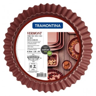 Короткий опис:
Форма круглая с волнистым бортом Tramontina Vermont, 26 см (27806. . фото 3