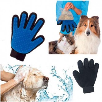 Щетка перчатка для вычесывания шерсти домашних животных True Touch.
Щетка перчат. . фото 11
