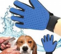 Щетка перчатка для вычесывания шерсти домашних животных True Touch.
Щетка перчат. . фото 3