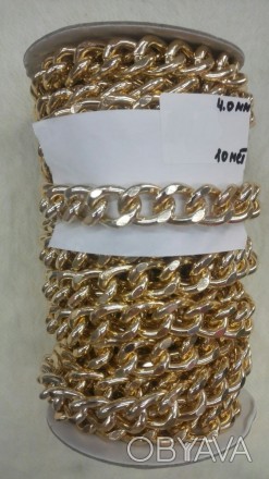 Металева декоративна ланцюг Золото 10 м*4 мм
 
Ланцюжки металеві є у великому ас. . фото 1