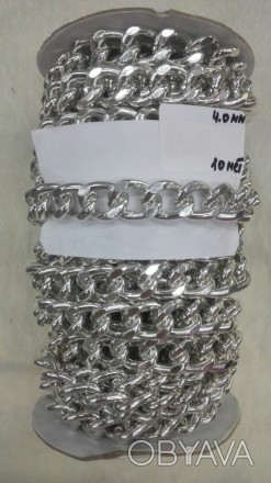 Металева декоративна ланцюг Срібло 10 м*4 мм
Ланцюжки металеві є у великому асор. . фото 1