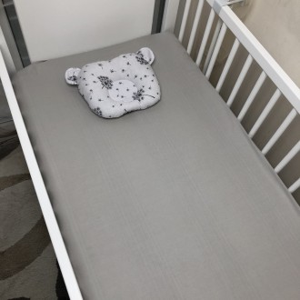 Простынь на резинке Baby Comfort 120*60 см ранфорс серый. Одесса. фото 1 Простынь на резинке Baby Comfort 120*60 см ранфорс серый. Одесса. фото 1