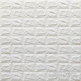3D панелі самоклеючі – декоративне покриття для стін, виконане з легкого та міцн. . фото 1