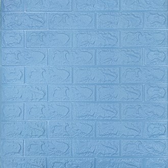Самоклеюча декоративна 3D панель під блакитну цеглу 700х770х5мм (005-5)
Декорати. . фото 2