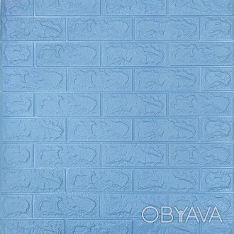 Самоклеюча декоративна 3D панель під блакитну цеглу 700х770х5мм (005-5)
Декорати. . фото 1