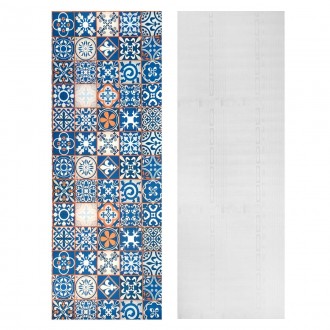 Самоклеюча плівка на паперовій основі вінтажна синя мозаїка 0.45х10M (MM-3152)
П. . фото 5