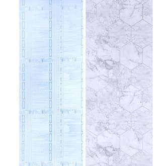 Самоклеюча плівка сірий мармур срібні соти 0,45х10м (KN-X0051-2)
Плівка на самок. . фото 4