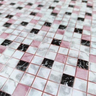 Самоклеюча плівка рожева мозаїка 0,45х10м (KN-X0187-1)
Плівка на самоклейці ідеа. . фото 3
