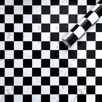 Самоклеюча плівка шахи мармур 0,45х10м (KN-М0006-1)
Плівка на самоклейці ідеальн. . фото 2