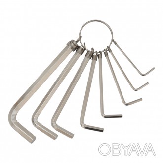 
 Ключи шестигранные 1.5-8мм Grad (4022615) предназначен для работы с крепежом, . . фото 1