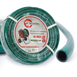 Шланг для полива 3-х слойный 3/4", 20 м, армированный PVC INTERTOOL GE-4043. Харьков. фото 1 Шланг для полива 3-х слойный 3/4", 20 м, армированный PVC INTERTOOL GE-4043. Харьков. фото 1
