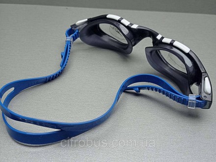 Очки для плавания Speedo, материал линз: термопластик, цвет линз: прозрачный/дым. . фото 4