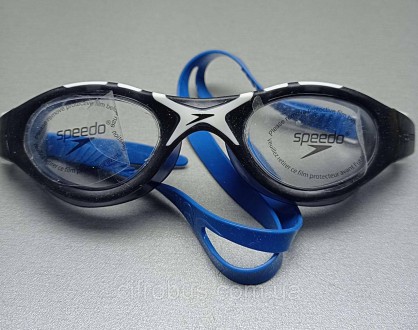 Очки для плавания Speedo, материал линз: термопластик, цвет линз: прозрачный/дым. . фото 5