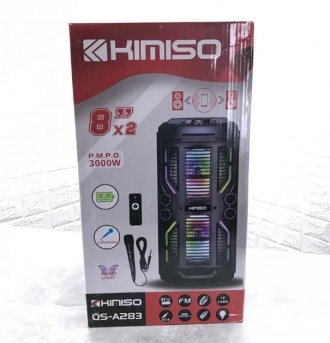 
Портативна колонка, з Bluetooth на акумуляторі з мікрофоном KIMISO QS-A283
Порт. . фото 4