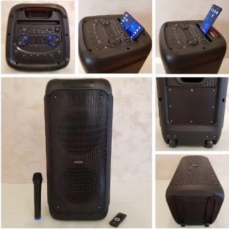 
Портативна колонка, з Bluetooth на акумуляторі з радіомікрофоном ZX 7785
Колонк. . фото 11