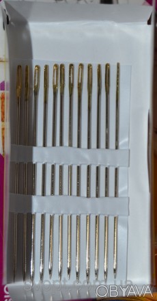 Универсальный набор швейных игл состоит из 12 иголок японского качества разных р. . фото 1