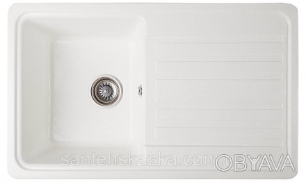 Гранітна кухонна мийка
Монтаж: Врізається з верху стільниці
Габарити мийки (мм):. . фото 1