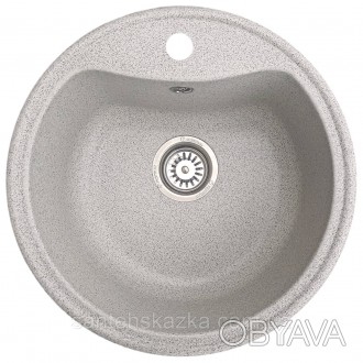 Гранітна кухонна мийка
Монтаж: Врізається з верху стільниці
Габарити мийки (мм):. . фото 1