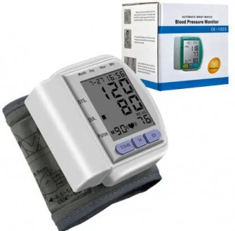 Автоматичний тонометр для вимірювання тиску пульсу на зап'ястку Blood Pressure M. . фото 3