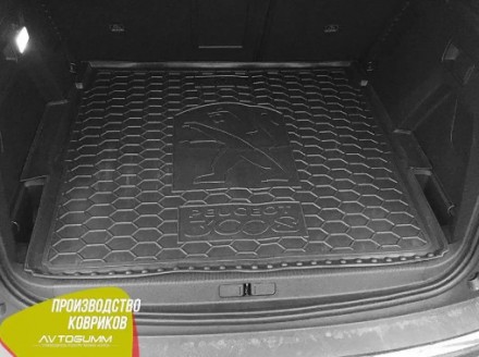Автомобильный коврик в багажник Peugeot 3008 2017- верхняя полка (Avto-Gumm) 000. . фото 3
