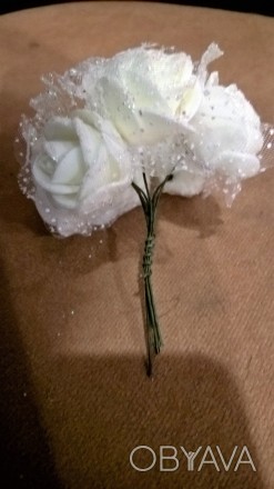 Декоративная роза для поделок.В упаковке 72 шт.Высота розочки 5 см. На сегодняшн. . фото 1