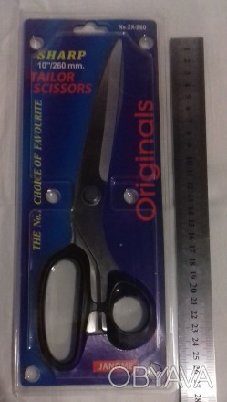 Кравецькі ножиці з лезом 13 см, лезо із сталі, ручки з пластику.
 Ножиці - це не. . фото 1
