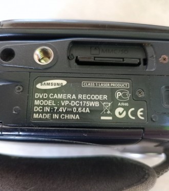 Продам рабочую видеокамеру Samsung VP-DC175WB. Пишет на карту памяти и на MiniDV. . фото 8