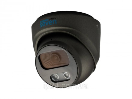 SEVEN IP-7215PA PRO black — це купольна 5-мегапіксельна IP-відеокамера з вбудова. . фото 3