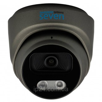 SEVEN IP-7215PA PRO black — це купольна 5-мегапіксельна IP-відеокамера з вбудова. . фото 2