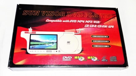 Авто козырек 7" с DVD+USB+SD Бежевый
7"-дюймовый солнцезащитный козыр. . фото 7