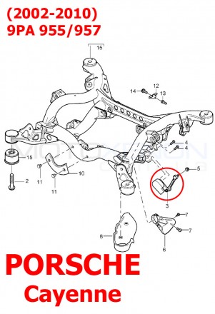 Тяга датчика положения кузова (высоты) задняя Порше Кайен Porsche Cayenne 9PA 95. . фото 3
