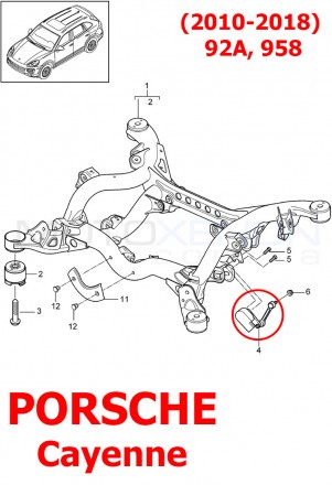 Тяга датчика положения кузова (высоты) задняя Порше Кайен Porsche Cayenne 92A 95. . фото 3