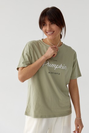 Эта женская футболка с лаконичной надписью станет тем акцентом в вашем модном об. . фото 6