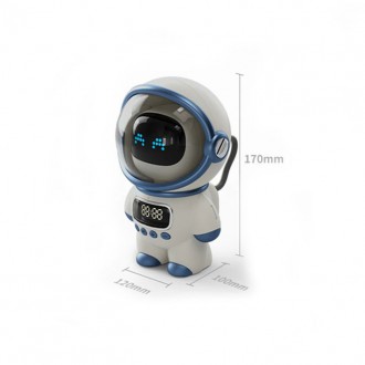 
Bluetooth колонка в виде космонавта ADIN M20. MP3, Bluetooth, AUX, часы, радио . . фото 6