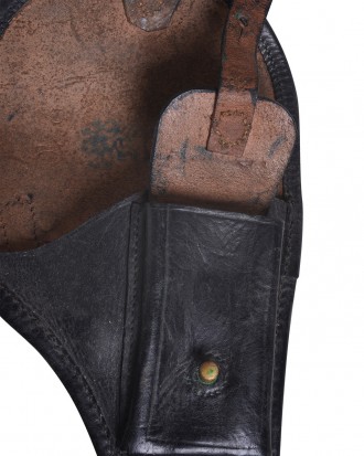 Кожаная кобура Маузер 1910 цвет черный фурнитура металлическая предназначена для. . фото 10