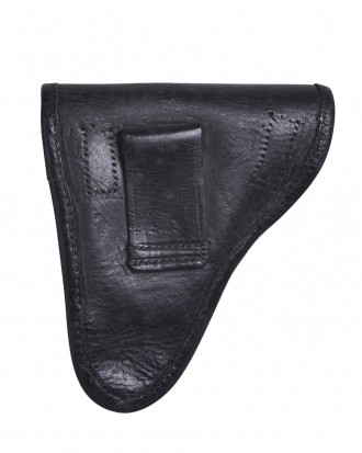 Кожаная кобура Маузер 1910 цвет черный фурнитура металлическая предназначена для. . фото 4