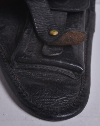 Кожаная кобура Маузер 1910 цвет черный фурнитура металлическая предназначена для. . фото 7