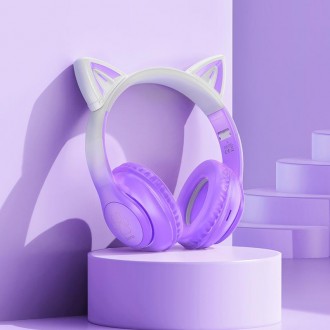 Навушники Hoco Cat ears BT headphones W42 – бездротова гарнітура для просл. . фото 8