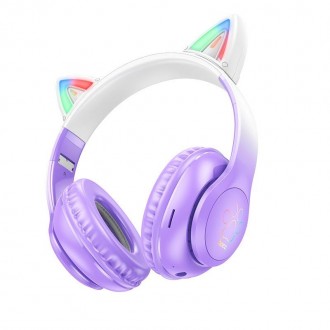 Навушники Hoco Cat ears BT headphones W42 – бездротова гарнітура для просл. . фото 9