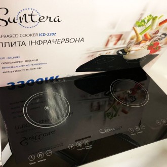 Електроплита велика індукційна на 2 конфорки Suntera ICD-2202 2200 Вт, Електроплита настільна від мережі. . фото 7
LED дисплей
Керамічна поверхня
Функція таймера
8 рівнів температури
8 рівнів п. . фото 7