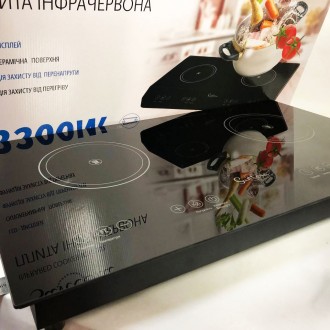 Електроплита велика індукційна на 2 конфорки Suntera ICD-2202 2200 Вт, Електроплита настільна від мережі. . фото 6
LED дисплей
Керамічна поверхня
Функція таймера
8 рівнів температури
8 рівнів п. . фото 6