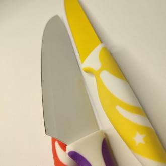 Набір ножів "HIGH QUALITY KNIFE SET" з керамічним покриттям складається з трьох . . фото 4