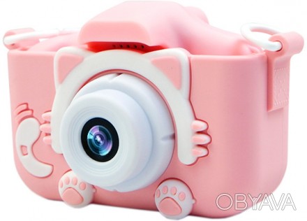 Детский цифровой фотоаппарат Smart kids Kitty Котик фотокамера с 2