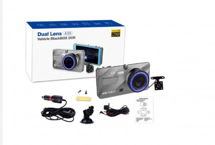 Видеорегистратор для автомобиля Dual Lens A10/DVR-V2 Full HD 1080 3,5" : имеет к. . фото 5