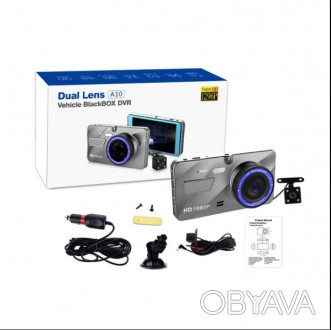 ANATAR IPS 4 ''Full HD 1296P Автомобильный видеорегистратор камера с двумя объек. . фото 1