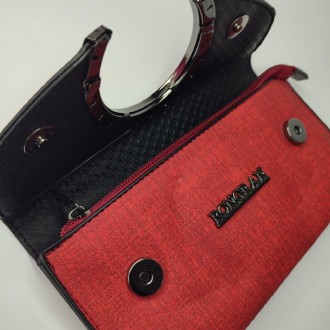 Женский кошелек RONGRAN доступен в бардовом и сером цветах. Он выполнен из качес. . фото 7